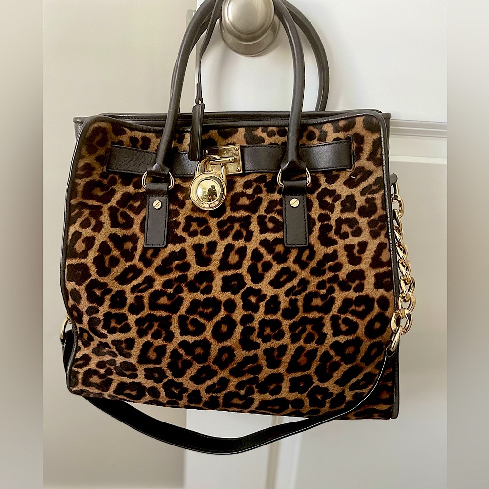 Beautiful Leopard Michael Kors Tote Purse